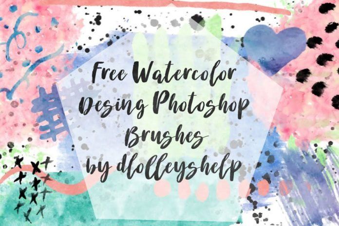 Free Watercolor Design Photoshop Brushes