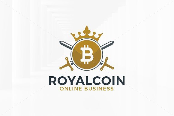 18 royal bitcoin logo template