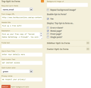 Avenger-optin Avenger skin optin form options