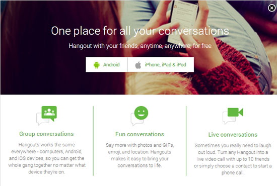 Extended hangouts from Google+ Extended hangouts from Google+