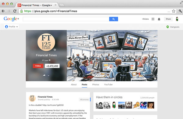 Google+ Brand Pages Concept: An Outlook Google+ Brand Pages Concept: An Outlook