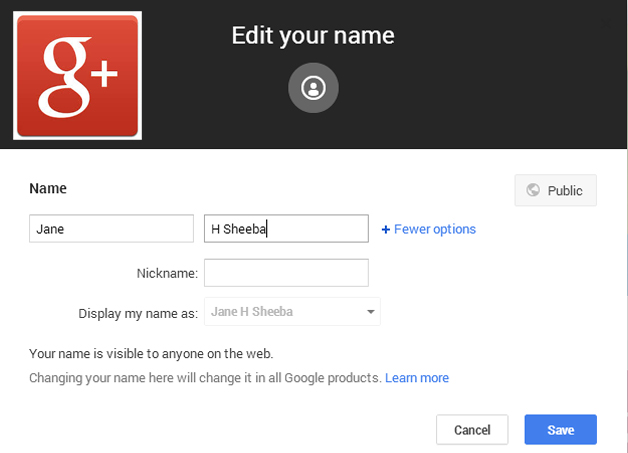Google+ lifts real profile name restriction: You can use Pseudo names now Google+ lifts real profile name restriction: You can use Pseudo names now