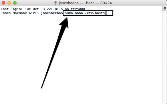 Open hosts file Open hosts file