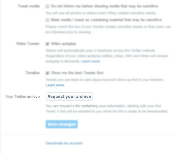 Request an Archive Request an Archive