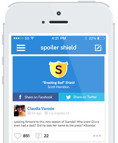 Spoiler Shield Blocks Spoilers From Your Friends While Using Twitter And Facebook Spoiler Shield Blocks Spoilers From Your Friends While Using Twitter And Facebook