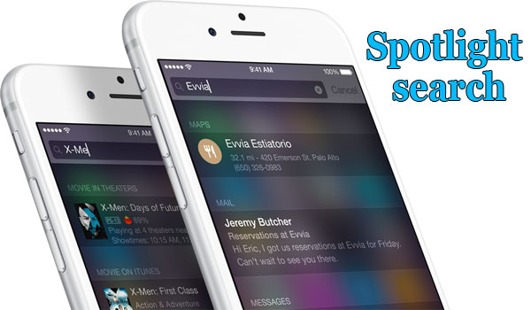 Spotlight search Spotlight search
