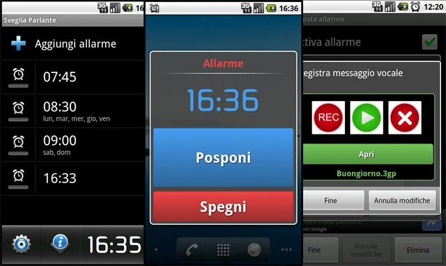 Talking alarm clock Talking alarm clock