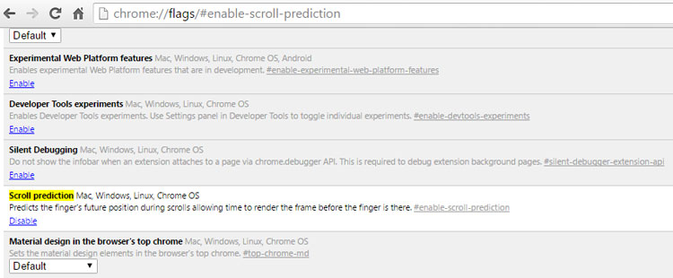 chrome scroll prediction chrome-scroll-prediction