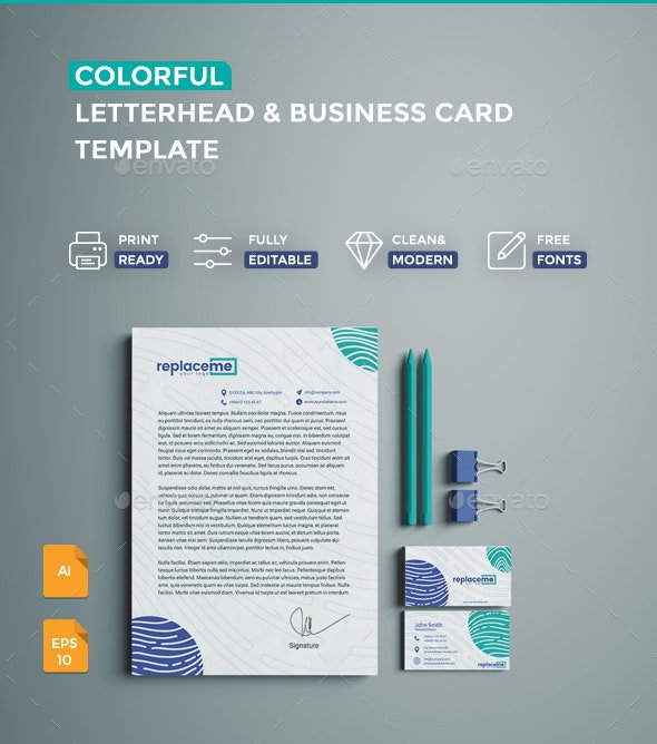 creative letterhead business card creative letterhead business card