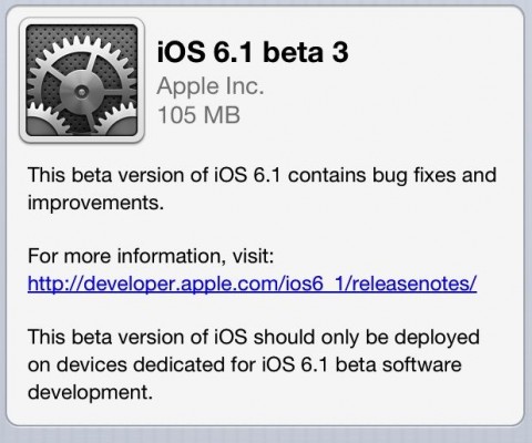 Apple Rolls Out iOS 6.1 Update Apple Rolls Out iOS 6.1 Update