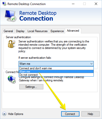 remote desktop connection-advanced remote desktop connection-advanced